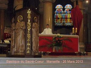 2013 03 26 MARS MARSEILLE MESSE  BASILIQUE DU SACRE COEUR DU 26 03 1962 (3)